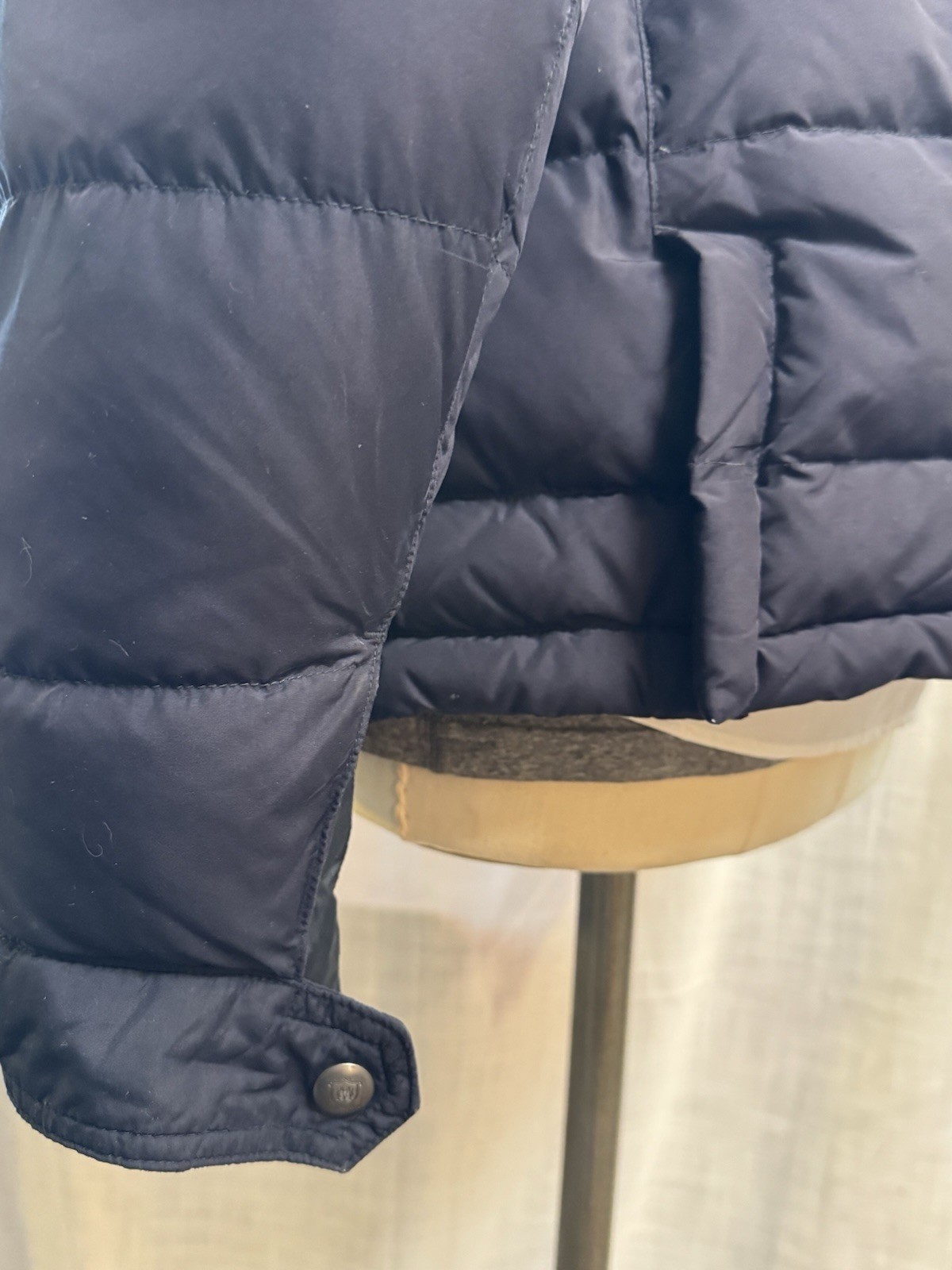 MASSIMO DUTTI Mens BLUE RAIN SPORT COAT Puffer 42R XL Beige SINGLE BREASTED thumbnail 7