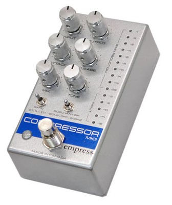 Empress Effects Compressor MKII Silber Gitarrenpedal
