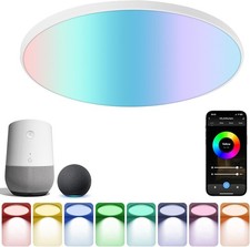 24W RGB LED Ceiling Light Dimmable Smart WiFi App Remote Round