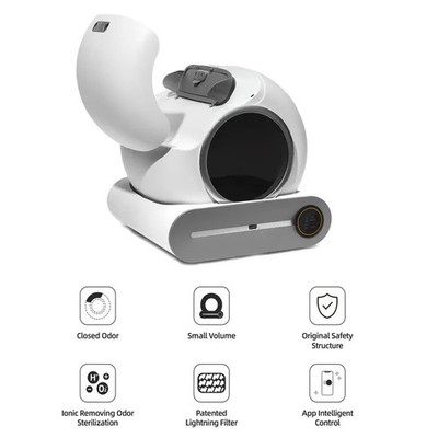 Tonepie Automatische Smart Katzentoilette Selbstreinigung App Steuerung Haustiertoilette     