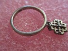 RETIRED JAMES AVERY Jerusalem Cross Dangle Ring Sterling Size 5 — photo 4