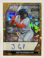 2026 LEAF METAL BASEBALL JUSTIN GONZALES TRUE #1/1 CRYSTAL AUTO CARD #BA-JG3
