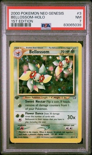 Bellossom (1st Edition) graded PSA 7 for sale on eBay