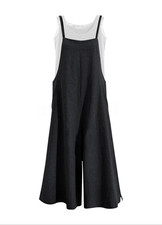 Wide leg black jumpsuit