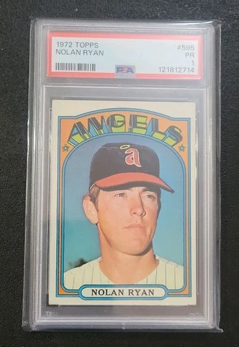 1972 Topps Nolan Ryan #595 PSA 1 Angels HOF Baseball Card