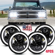 4pcs 5.75 5-34 Round Led Headlights For Gmc C15c1500 Pickup C2500 Suburban 4pcs 5.75 5-34 Round Led Headlights For Gmc C15c1500 Pickup C2500 Suburban