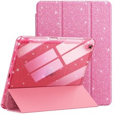 Glitter Case for iPad A16 11th/10th Generation 2025/2022 with Pencil Holder