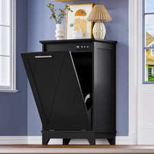 Tilt Out Trash Can Cabinet Hidden Trash Can Cabinet with Odor Control