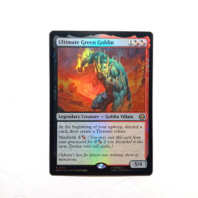 Magic the Gathering TCG Ultimate Green Goblin R 0157 Foil SPM Marvels Spider-Man