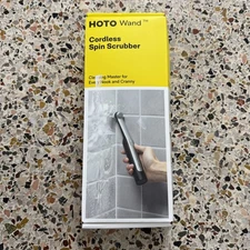 HOTO Wand Cordless Spin Scrubber Kit + 3 Microfiber Cloths Bundle - 12 Pc Set