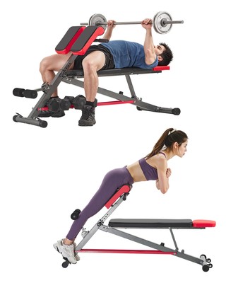 Roman Chair Back Extension Hyperextension Bench Multi-Function Adjustable Gym