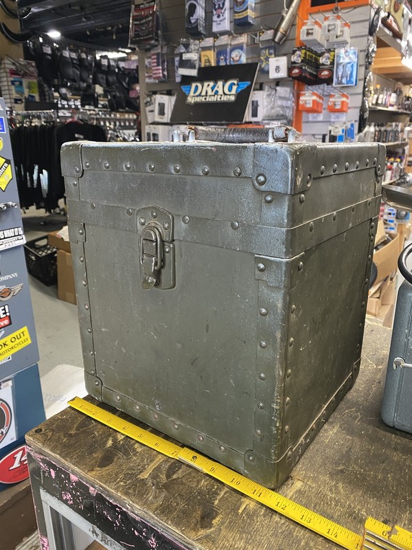 Vintage Military WW2 Era Storage Chest box Trunk Transport Case Equipment WW11