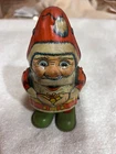 RARE J. CHEIN TIN WIND-UP SANTA CLAUS Made In USA See photos Beautiful Litho