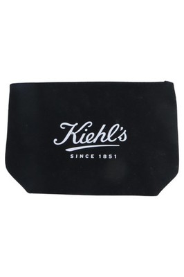 KIEHLS Kosmetiktasche Schwarz Elegant Minimalistisch Logo-Print Make-up Tasche