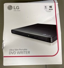 LG Electronics External Drive Slim DVDRW 8X USB Black with Cyberlink Software 9.