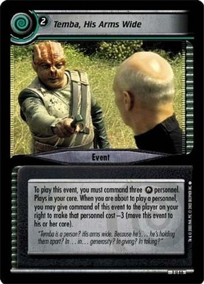 Temba, His Arms Wide - Energize - Star Trek CCG 2E