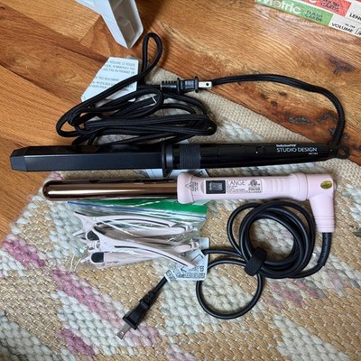 L ange Ondule 1'' Titanium Curling Iron & BaByliss Pro CrimpCurl Hairstying Tool