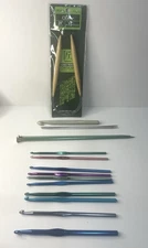 16pc Lot Knitting Needles Crochet Hooks Boye, Susan Bates Clover