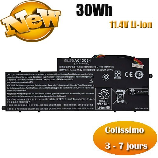 Batterie AC13C34 résout les coupures sur Acer E3-111-C5N3