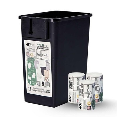 Smart Trash Can  Self-Sealing & Durable Liners Leak-Proof , Three Month Refills