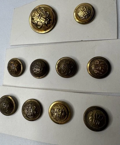 LOT OF 10 GAR GRAND ARMY OF THE REPUBLIC BUTTONS GREAT CONDITION AS SHOWN