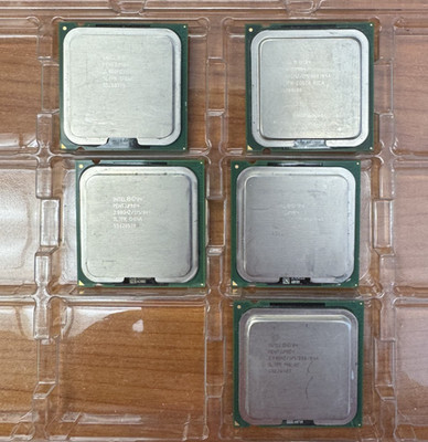 LOT OF 5 INTEL Pentium 4 SL7PR 2.80 GHz 1M 800  Socket 775 P4 CPU Processor