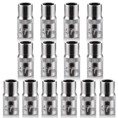 [13pcs] Durable 7mm Socket, 1/4 socket set,Shallow Socket 1/4 Inch Drive 7mm ...