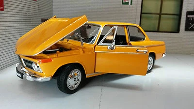 1:24 BMW 2002 Ti Tii 1966 Orange Detailed Welly G Scale Diecast Model Car 24053 - Image 1 of 4