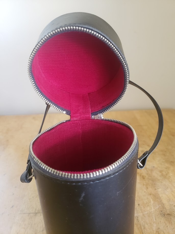 Vintage Camera Lens Case w/ zipper & strap eBay