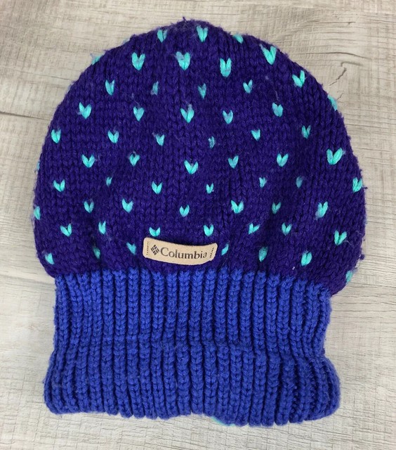 Columbia Sportswear Beanie Kids Purple Stalking Cap Small Sized Winter