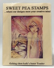 NEW Sweet Pea Stamps Ching Chou Kuik's Inner Tender Rubber Stamper Unmounted