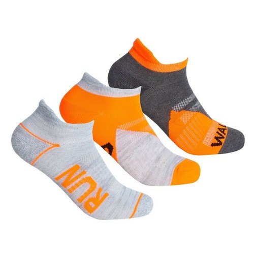 Womens Trainer Socks 48 Heel Toe Cushioned Ladies Sports Gym Yoga