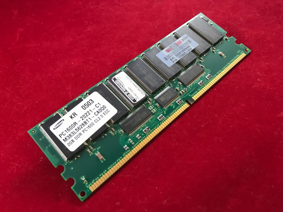 HP 2GB 1x2gb Memory 175920-052 ddr PC1600 ecc sdram - Image 3 of 4