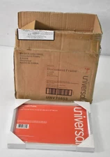 Lot of 6 Universal Plastic Document Frames For 8-1/2" x 11" Easel Back Metallic