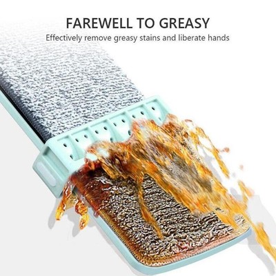 Microfiber Flat Mop Hands Free Squeeze Cleaning Floor Mops Mop' Washable I7G7