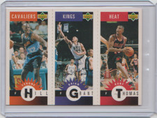 1996-97 Collector's Choice Mini-Cards Panels Tyrone Hill Brian Grant Kurt Thomas