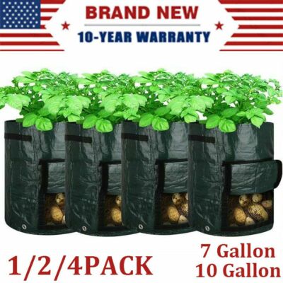 Potato Planting Grow Bag 7 Gallon Planter Growing Garden Vegetable Container Pot