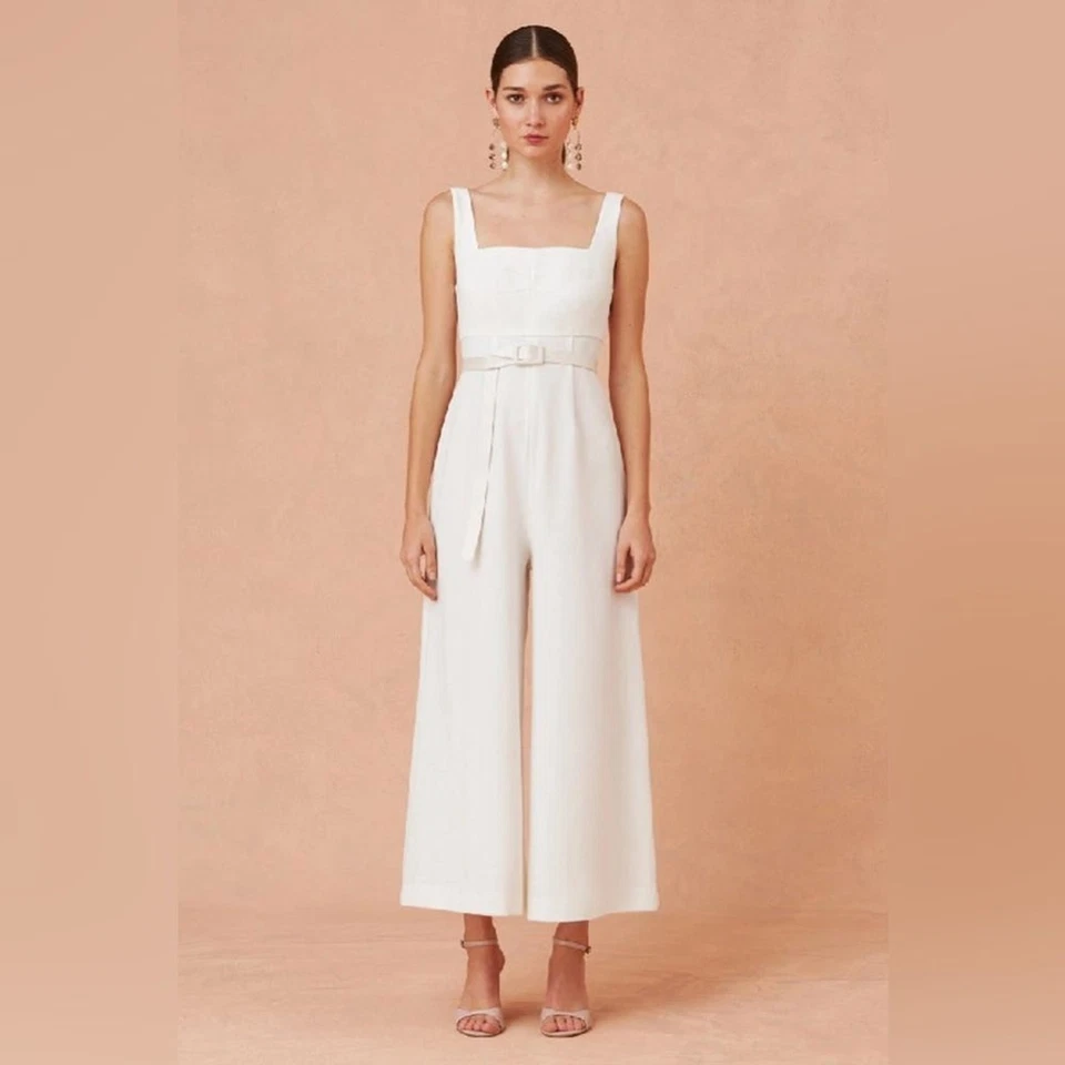 Mono Keepsake the Label Uptown Porcelana Blanco Nuevo con Etiquetas Mujeres Mono Talla XL Foto 3 de 4