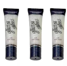 Victoria's Secret Glitter Gloss  Lip Gloss Top Coat 0 .46 oz Pack of 3