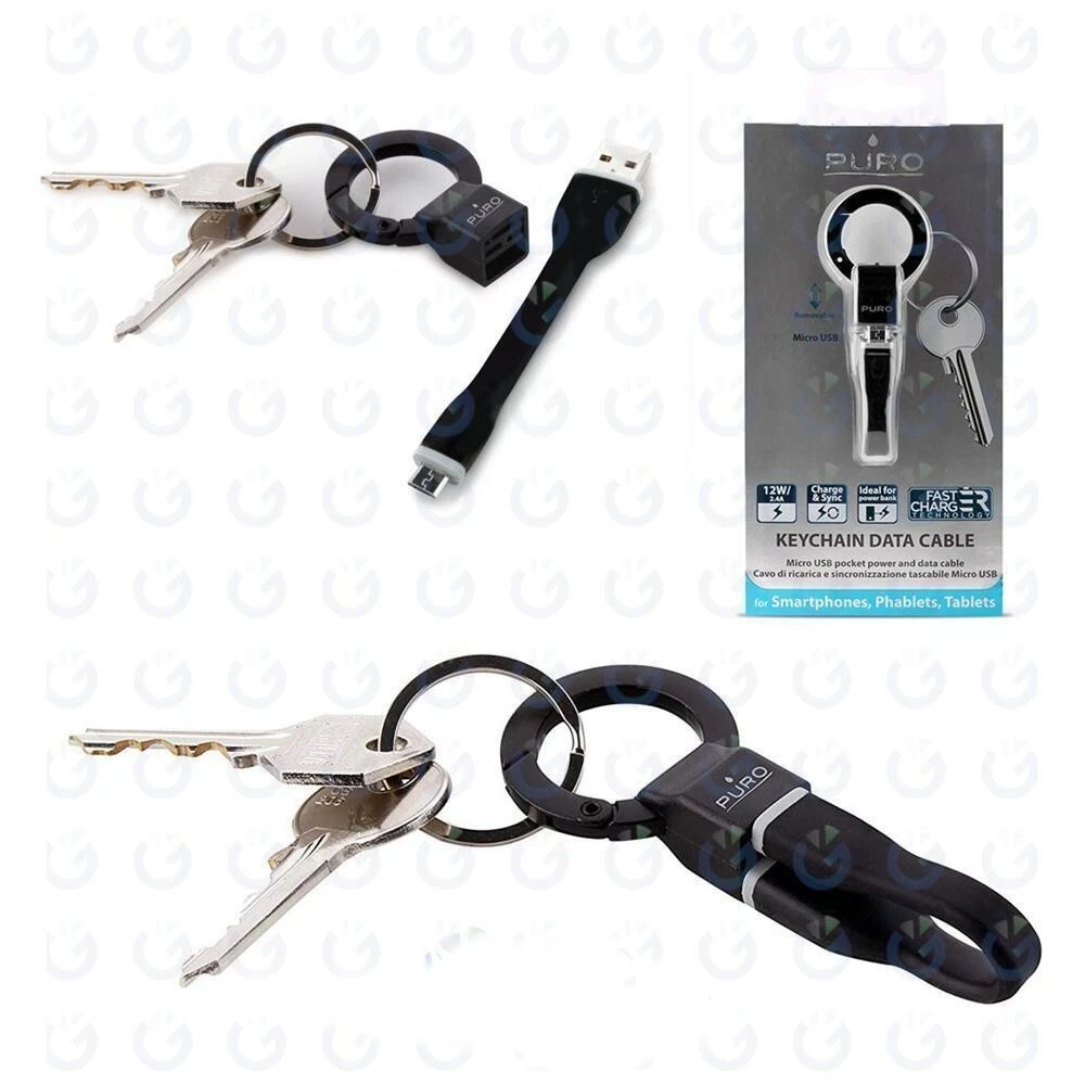 Legami - Cavo di Ricarica Multiplo Link Up, Tema Avocado, con Portachiave, 4 Cavi di Ricarica, USB, di Tipo-C, Micro-USB, Lightning, con Adattatore USB di Tipo C, Cavo rivestito in TPE