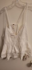 Free People Ivory Tank Top Style 0B4840683 Size S NWT