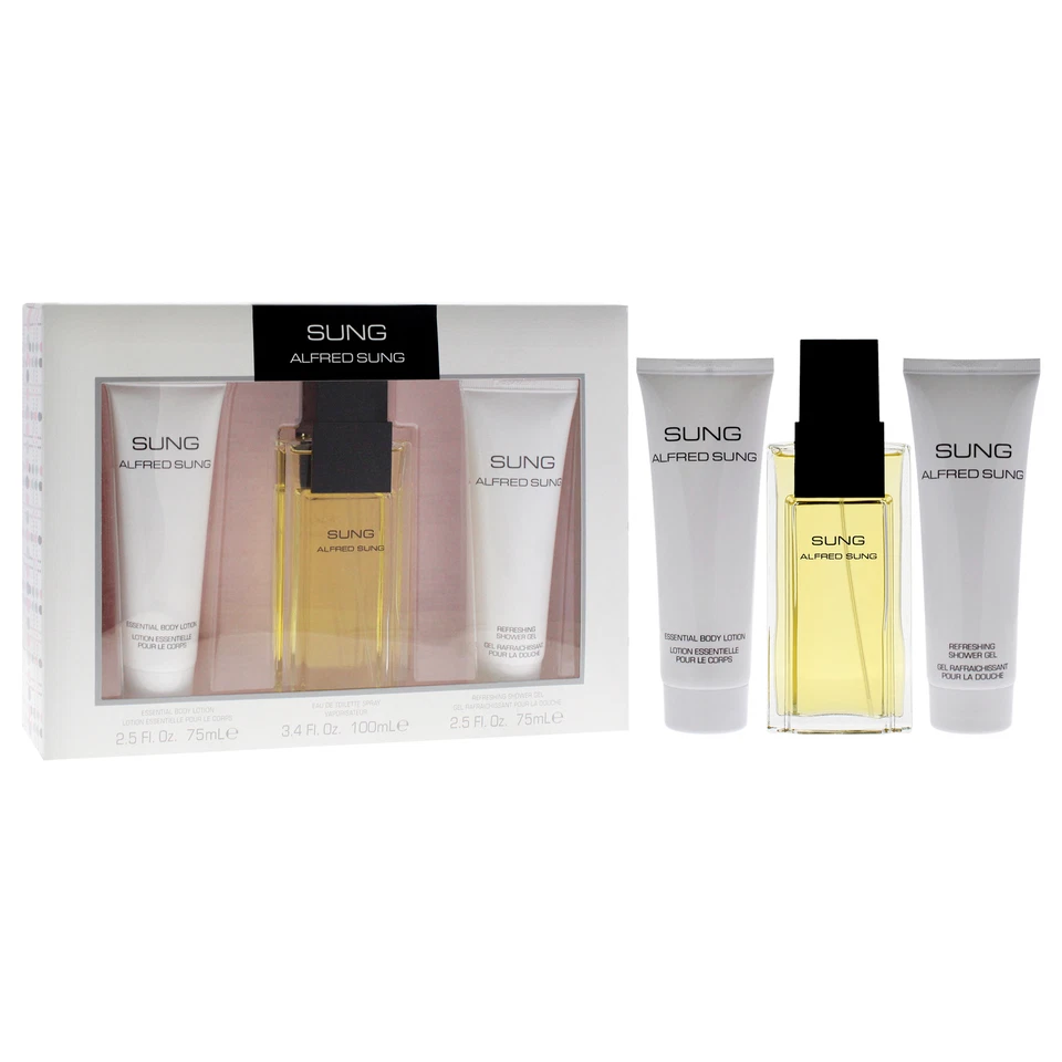Sung by Alfred Sung for Women - 3 Pc Gift Set 3.4oz EDT Spray & More - Image 3 of 4