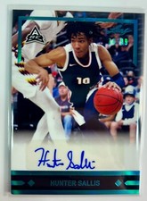 2021-22 Leaf Memories Basketball Gold Leaf Rookies Hunter Sallis Blue Auto /99