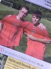 **Rare** JUSTIN BIEBER Newspaper 2011 Hometown Stratford, Ontario **RARE**