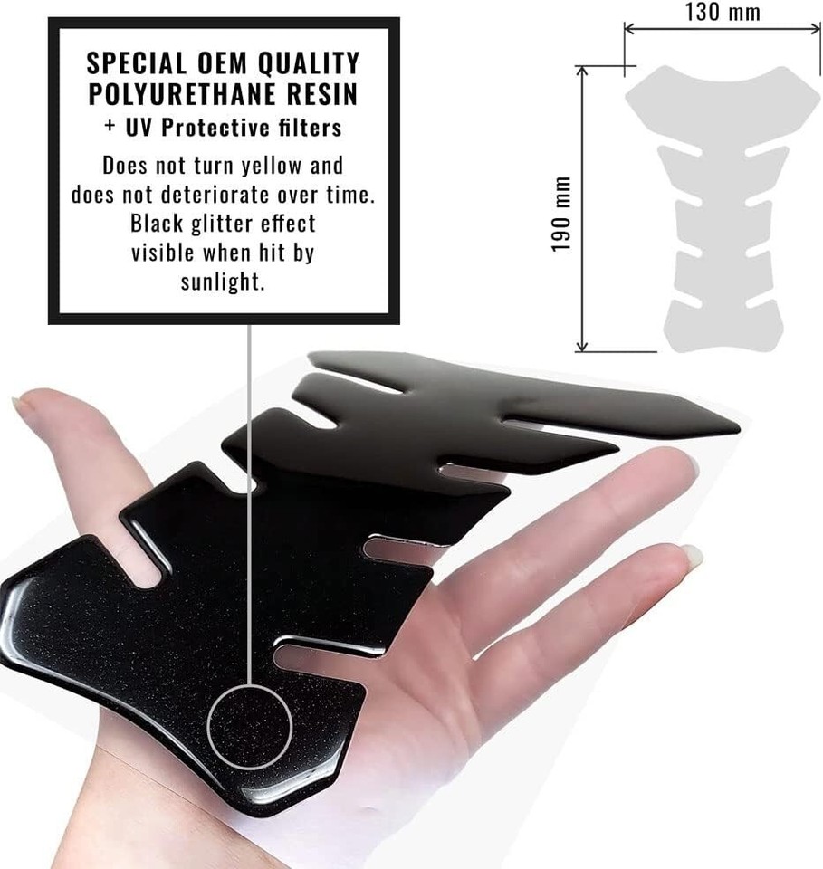 Adhésif Protection Du Réservoir Protège Noir Yamaha R1 R6 Fz1 Fz8 Mt09