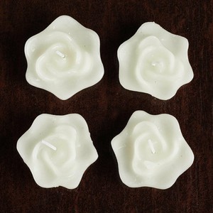 4 Ivory Wedding Roses Flowers Floating Candles Party Event Centerpieces Supplies Ebay