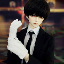 1/3 BJD Doll Full Set Male Resin Jointed Body Eyes Face up Wigs Coat Suit Shoes
