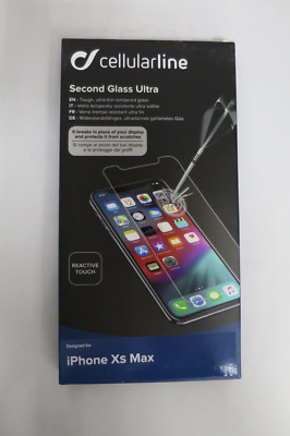 Cellular Line Second Glass Ultra Displayschutzglas für Apple iPhone XS Max #A1