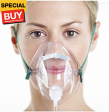 Adult Oxygen Mask with 6.6' Tubing - Soft - XL Size - 6 Pack