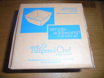 Brandneu The Pampered Chef einfache Ergänzungen kleine Schüssel 2er Set - # 1910-03